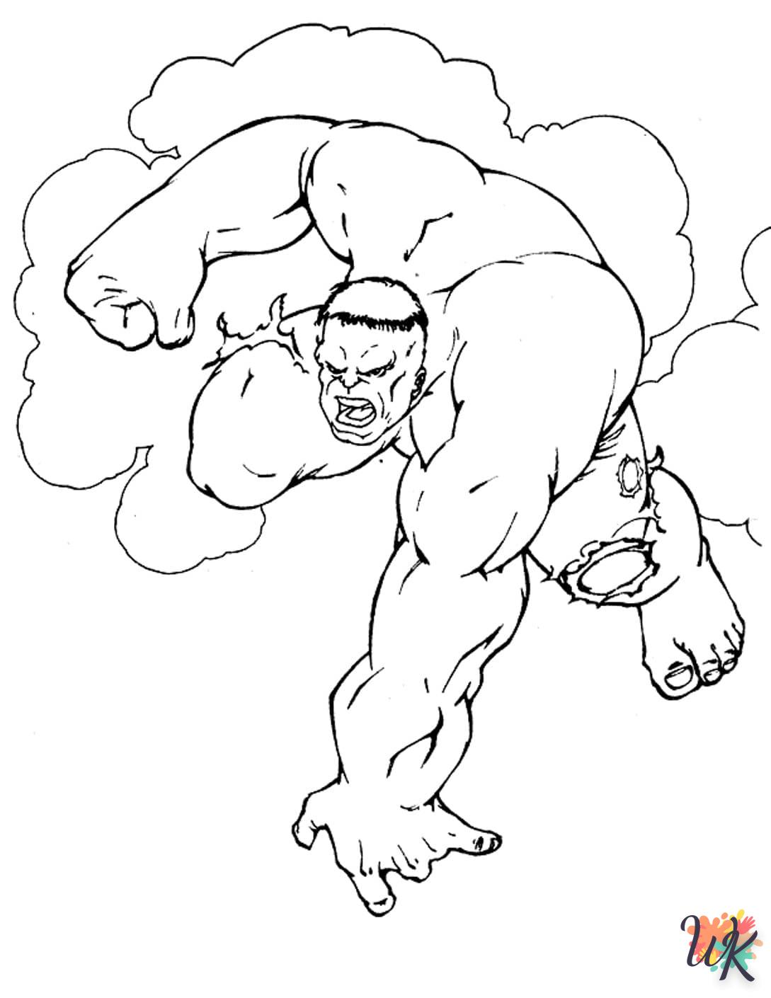 Dibujos para Colorear Hulk 35