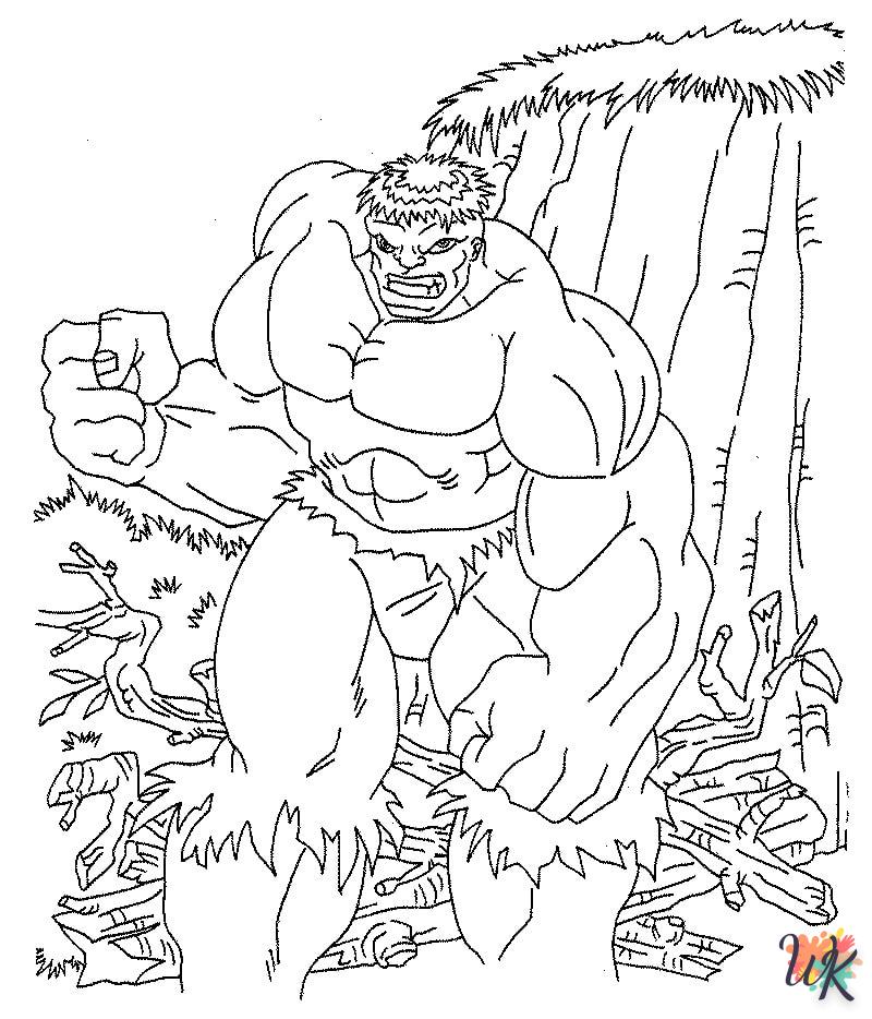 Dibujos para Colorear Hulk 39