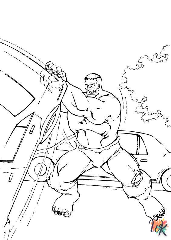 Dibujos para Colorear Hulk 4