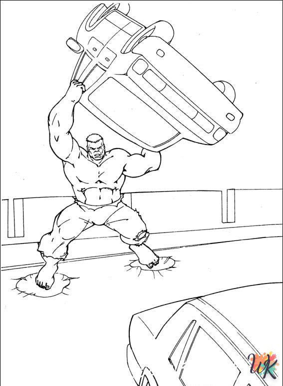 Dibujos para Colorear Hulk 41