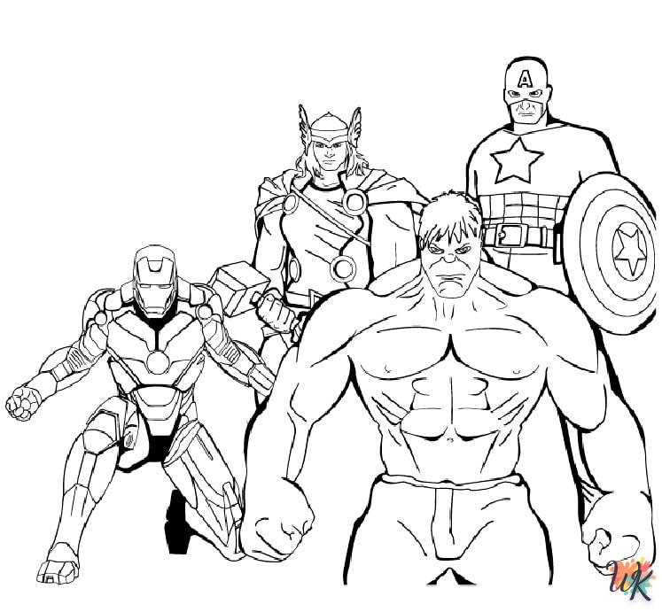 Dibujos para Colorear Hulk 44