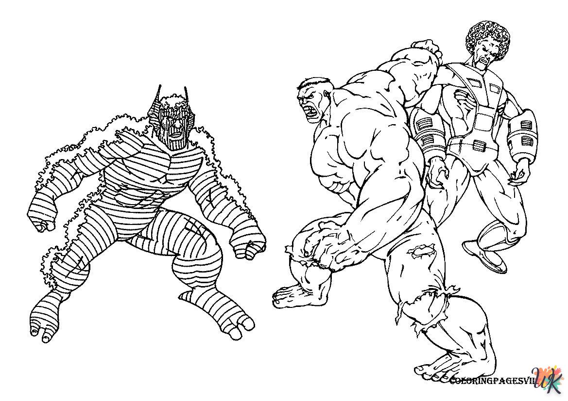 Dibujos para Colorear Hulk 48