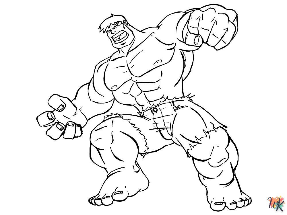 Dibujos para Colorear Hulk 51