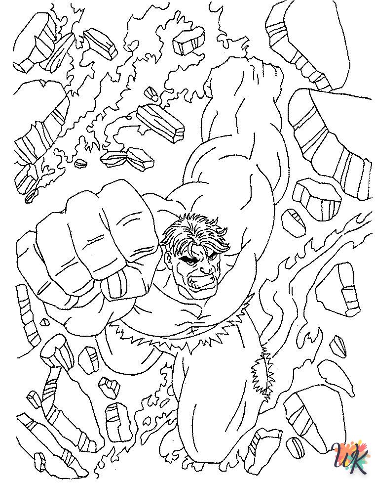 Dibujos para Colorear Hulk 54