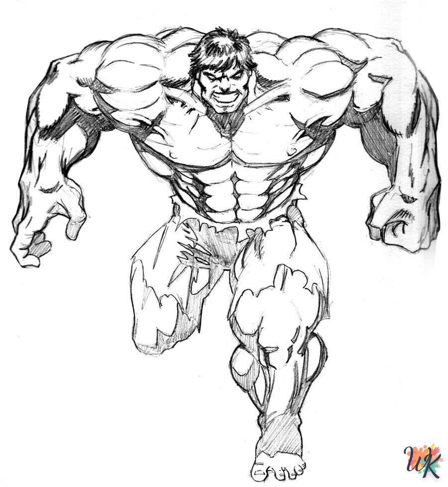 Dibujos para Colorear Hulk 6