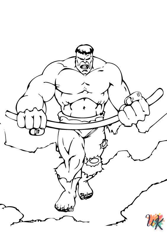 Dibujos para Colorear Hulk 63