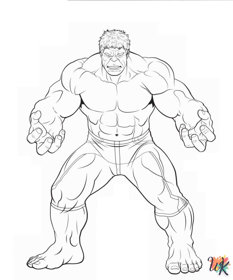 Dibujos para Colorear Hulk 68