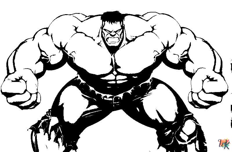 Dibujos para Colorear Hulk 69