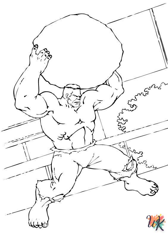 Dibujos para Colorear Hulk 7