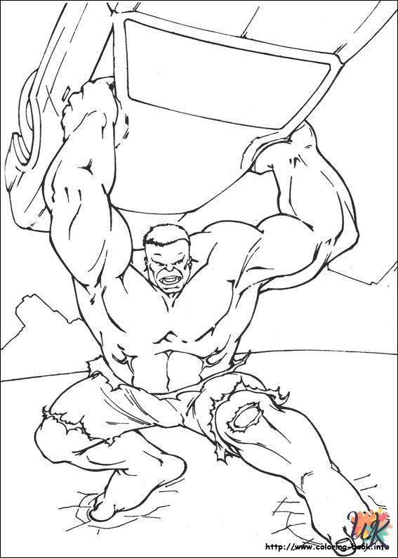 Dibujos para Colorear Hulk 71