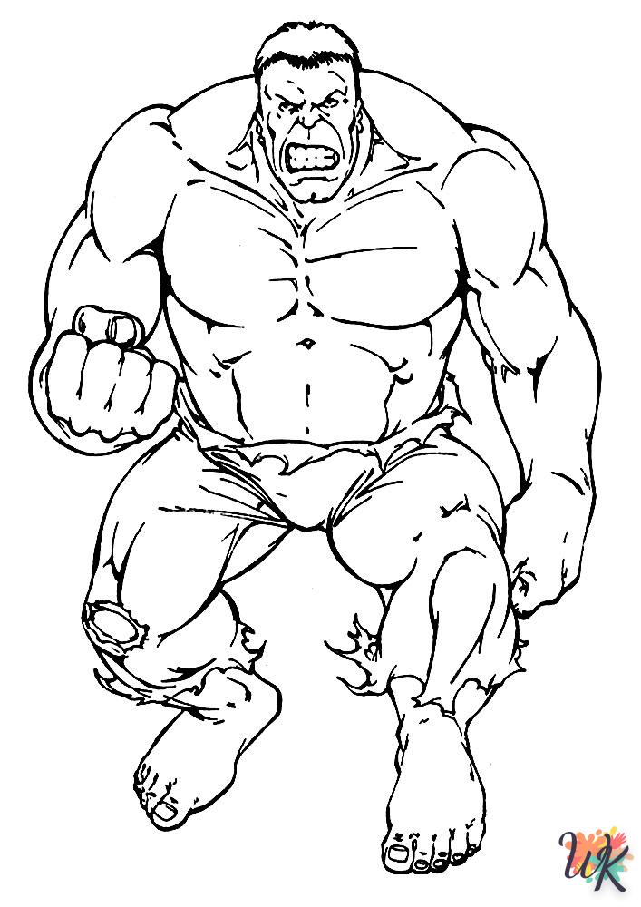 Dibujos para Colorear Hulk 76