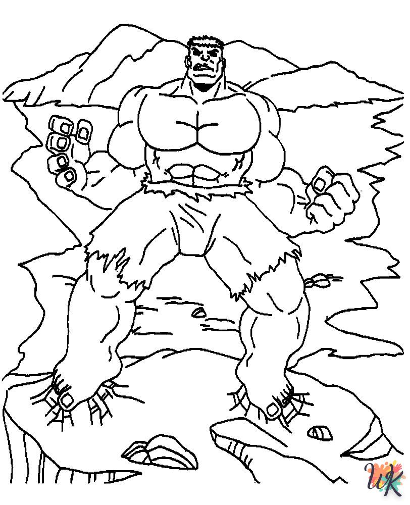 Dibujos para Colorear Hulk 77
