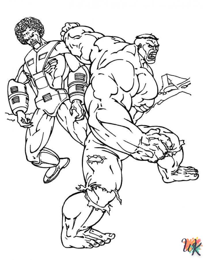 Dibujos para Colorear Hulk 78