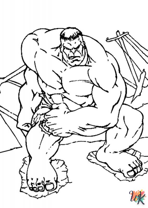 Dibujos para Colorear Hulk 79