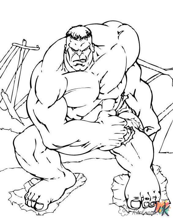 Dibujos para Colorear Hulk 8