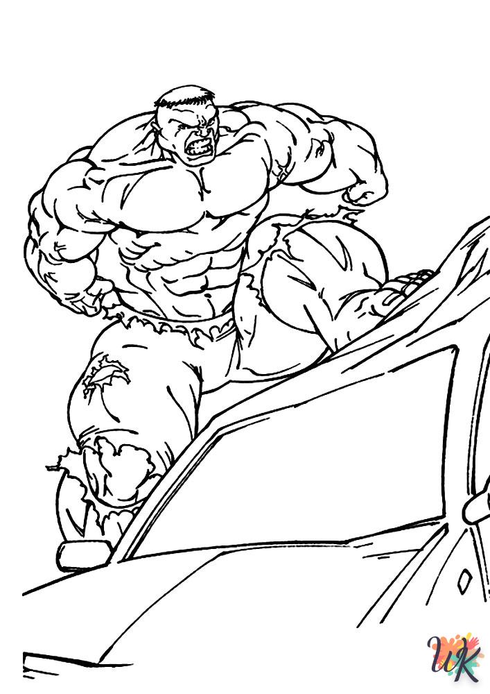Dibujos para Colorear Hulk 80