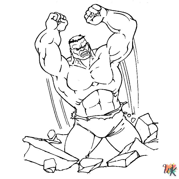 Dibujos para Colorear Hulk 81