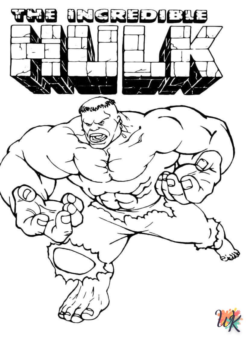 Dibujos para Colorear Hulk 82