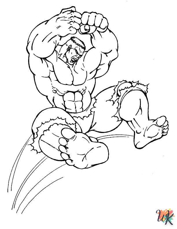 Dibujos para Colorear Hulk 83