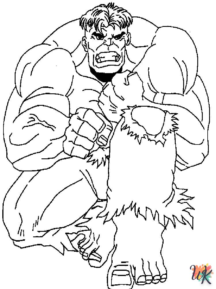 Dibujos para Colorear Hulk 86