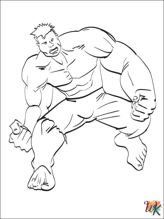 Dibujos para Colorear Hulk 87