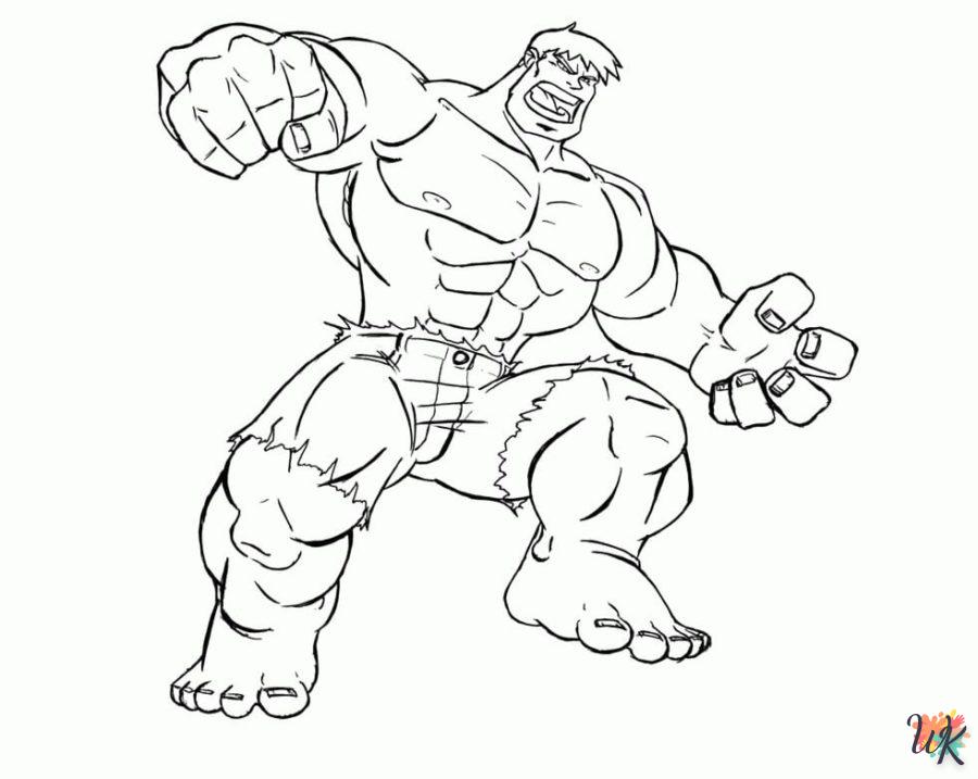 Dibujos para Colorear Hulk 88