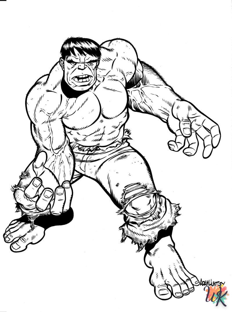 Dibujos para Colorear Hulk 9