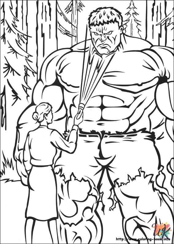 Dibujos para Colorear Hulk 90