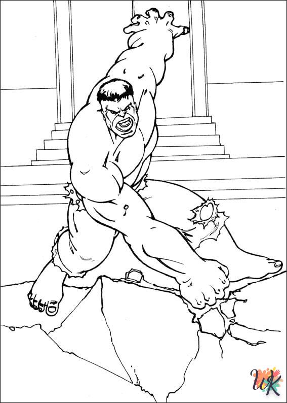 Dibujos para Colorear Hulk 92