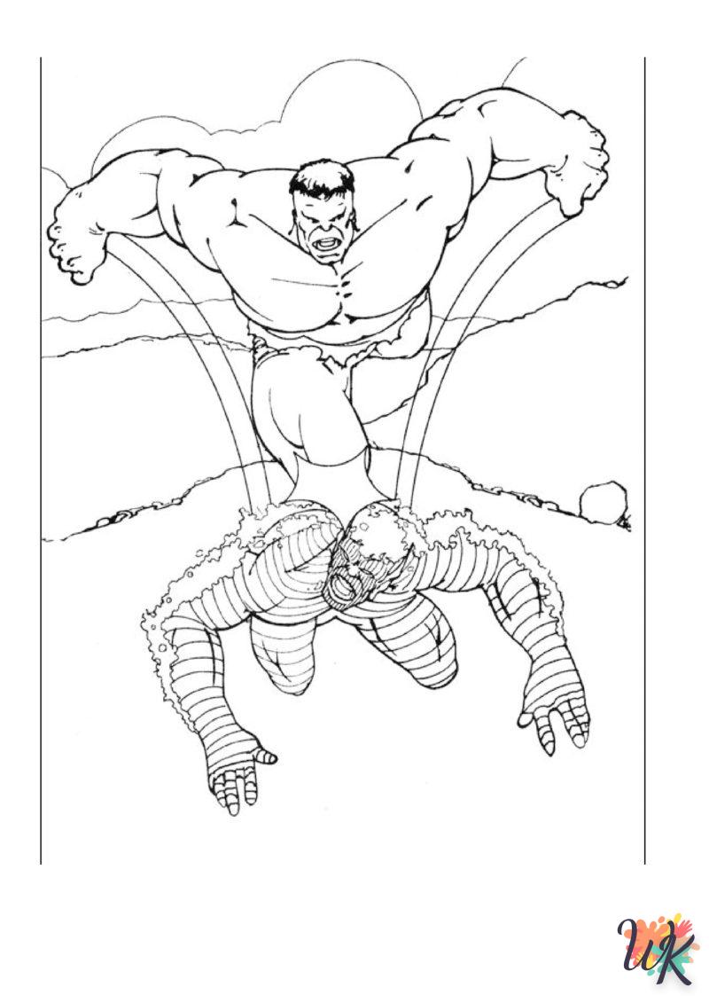 Dibujos para Colorear Hulk 98