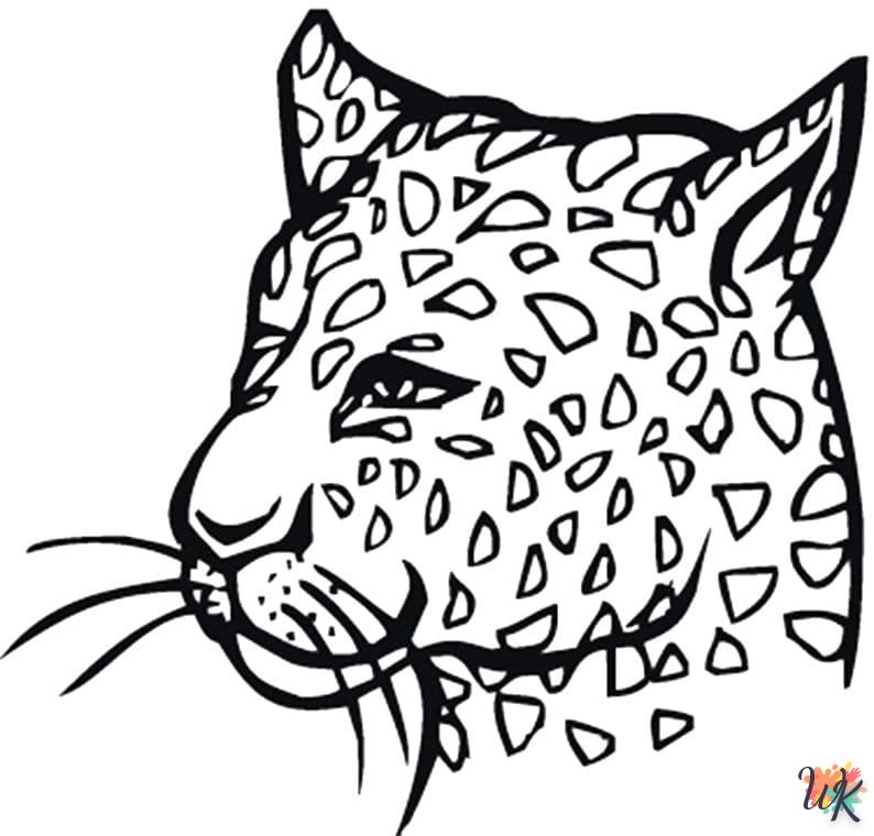 Dibujos para Colorear Leopardo 10