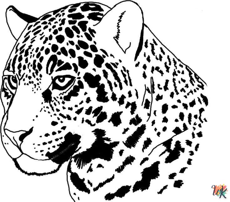 Dibujos para Colorear Leopardo 11