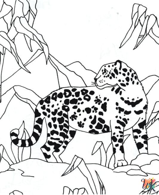 Dibujos para Colorear Leopardo 12