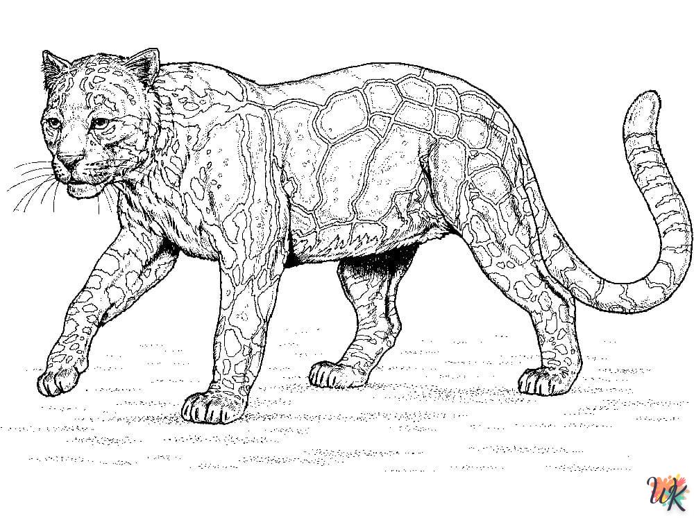 Dibujos para Colorear Leopardo 16