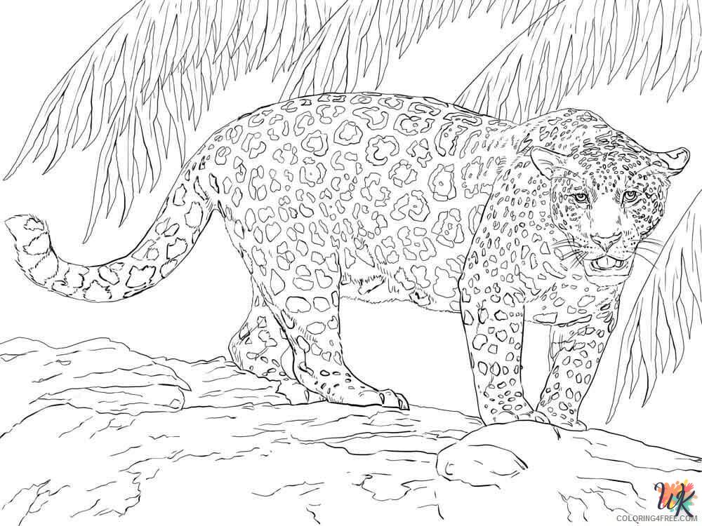 Dibujos para Colorear Leopardo 17