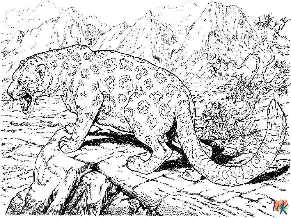 Dibujos para Colorear Leopardo 18