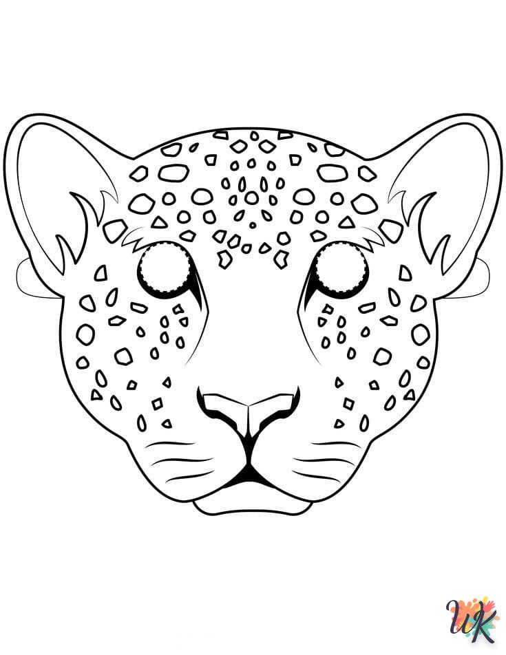 Dibujos para Colorear Leopardo 19