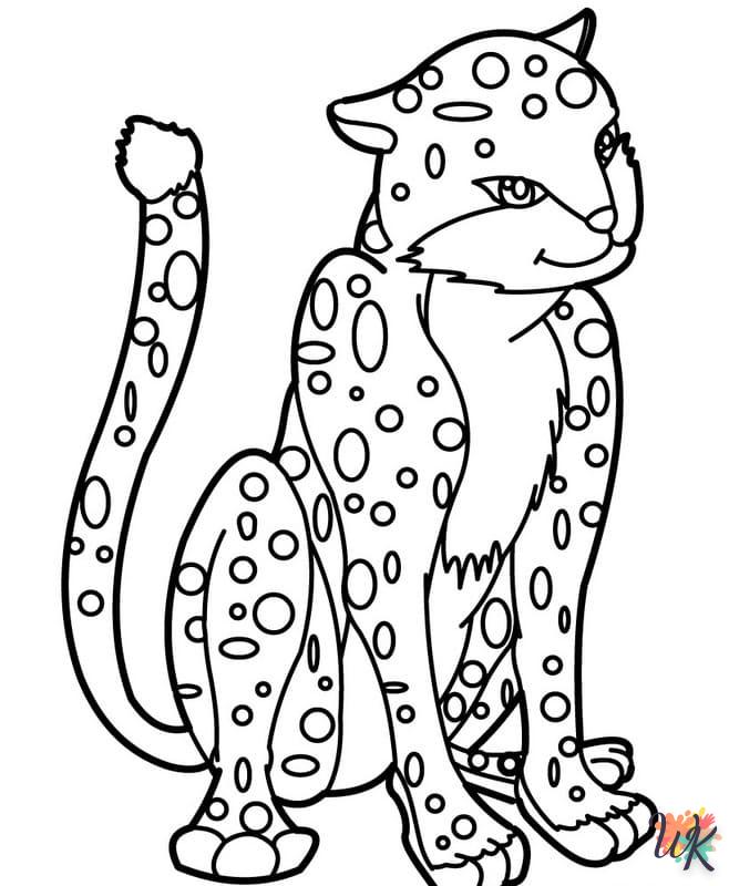 Dibujos para Colorear Leopardo 22