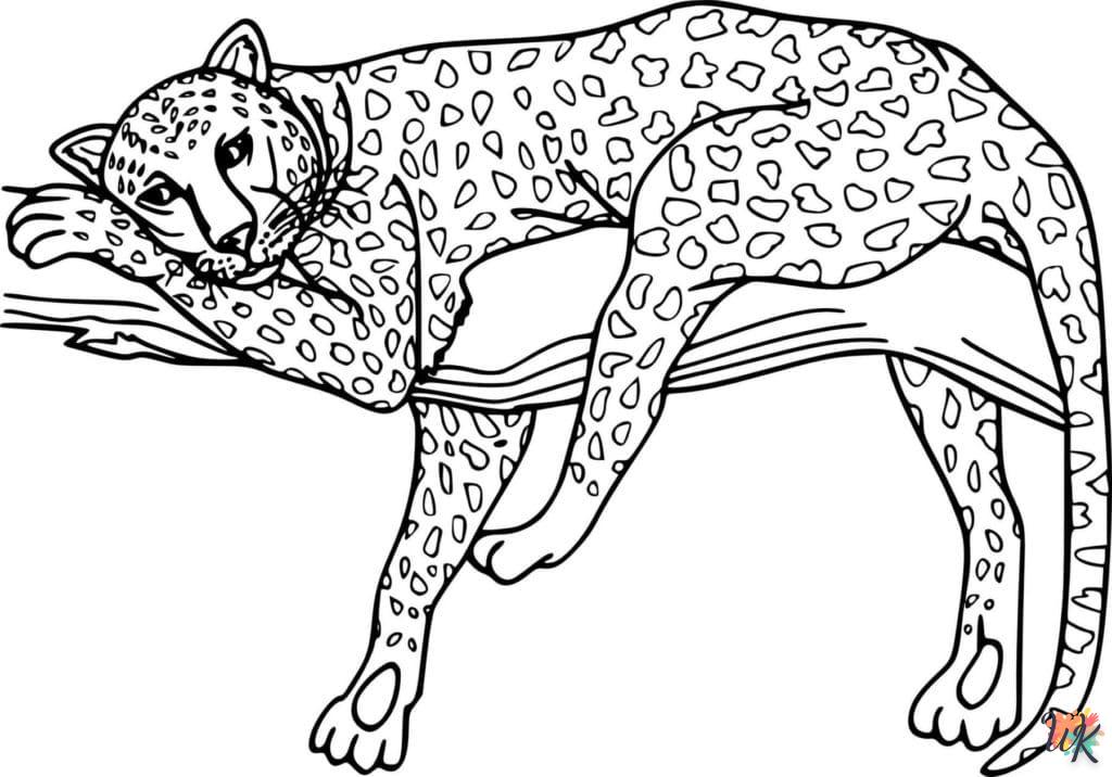 Dibujos para Colorear Leopardo 23