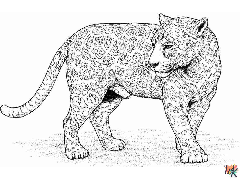 Dibujos para Colorear Leopardo 27