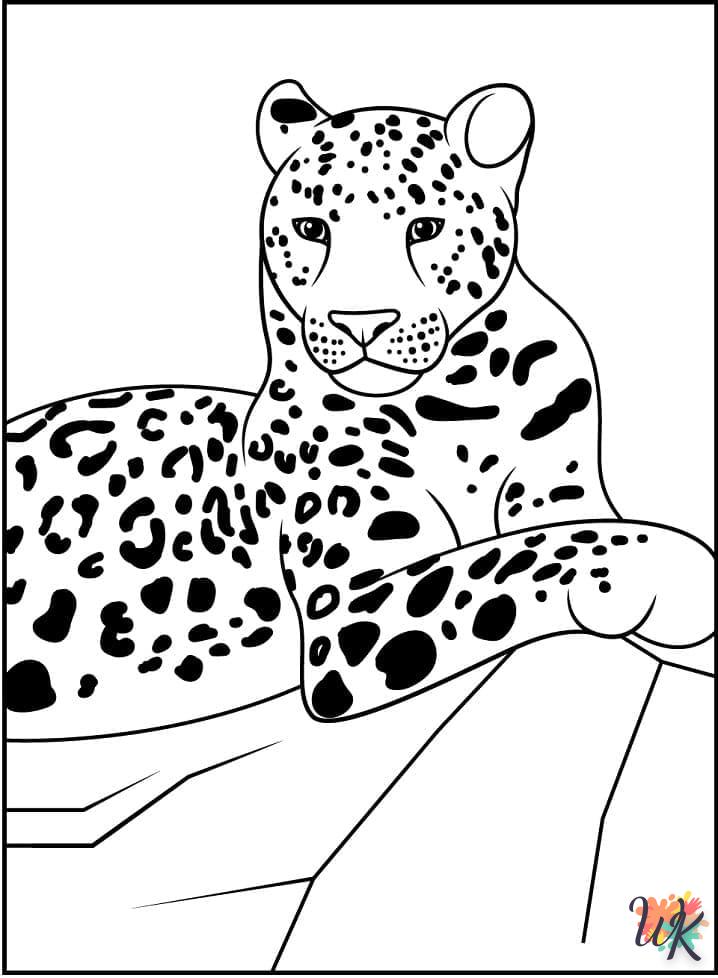 Dibujos para Colorear Leopardo 28