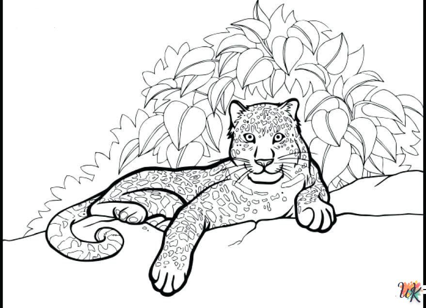 Dibujos para Colorear Leopardo 29
