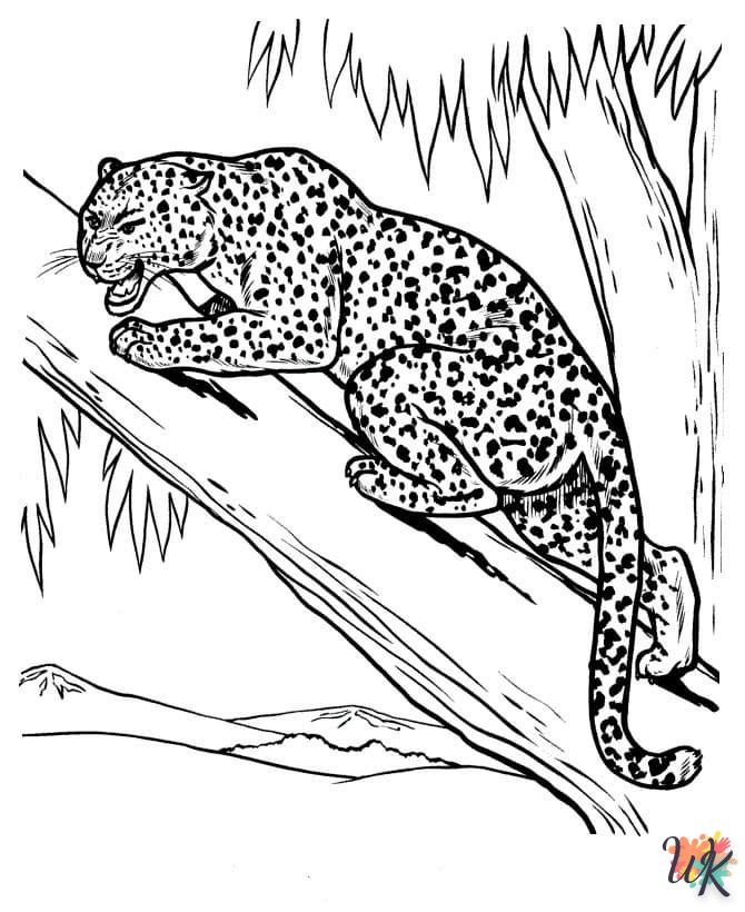 Dibujos para Colorear Leopardo 30