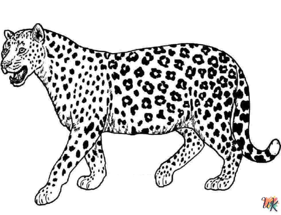 Dibujos para Colorear Leopardo 31