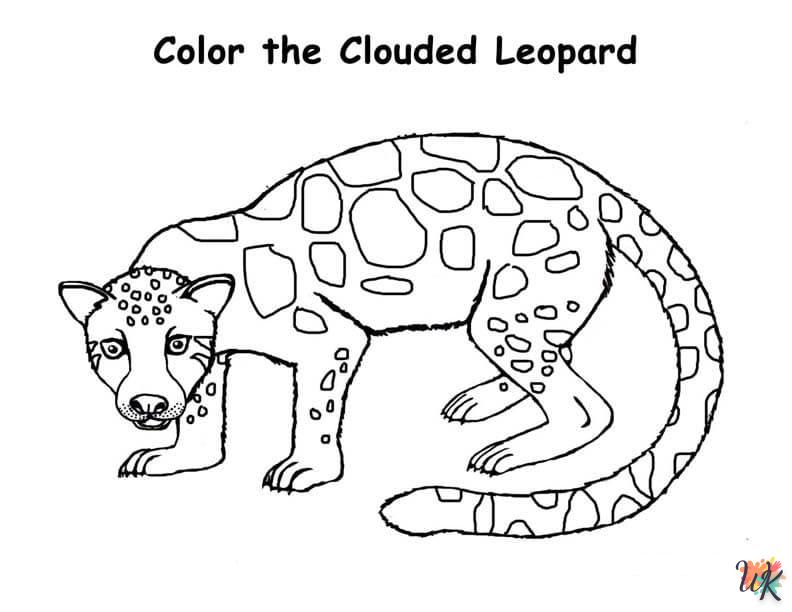 Dibujos para Colorear Leopardo 32