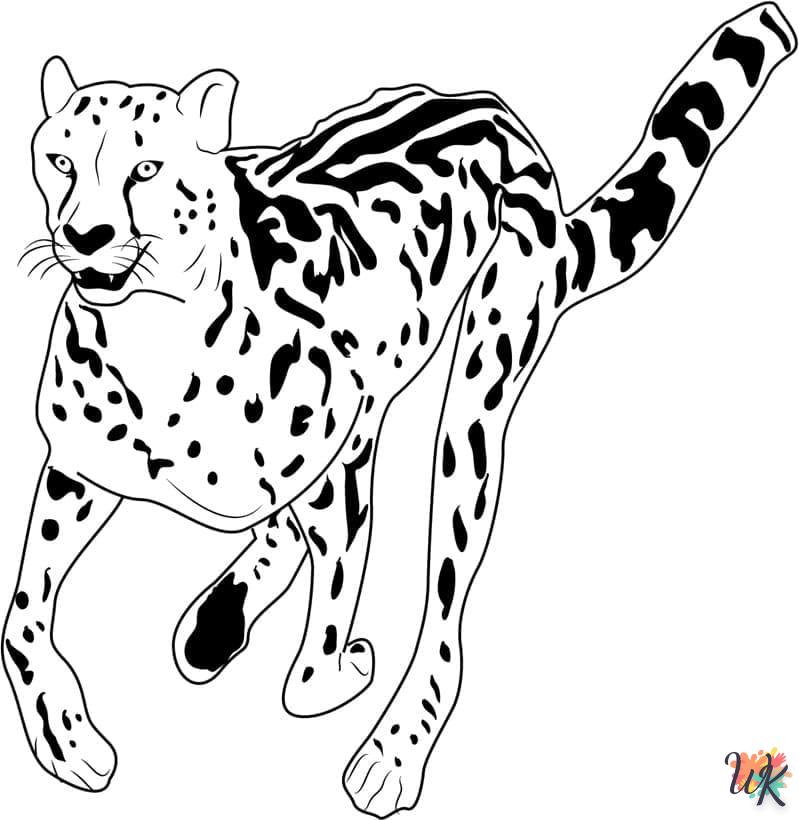 Dibujos para Colorear Leopardo 38