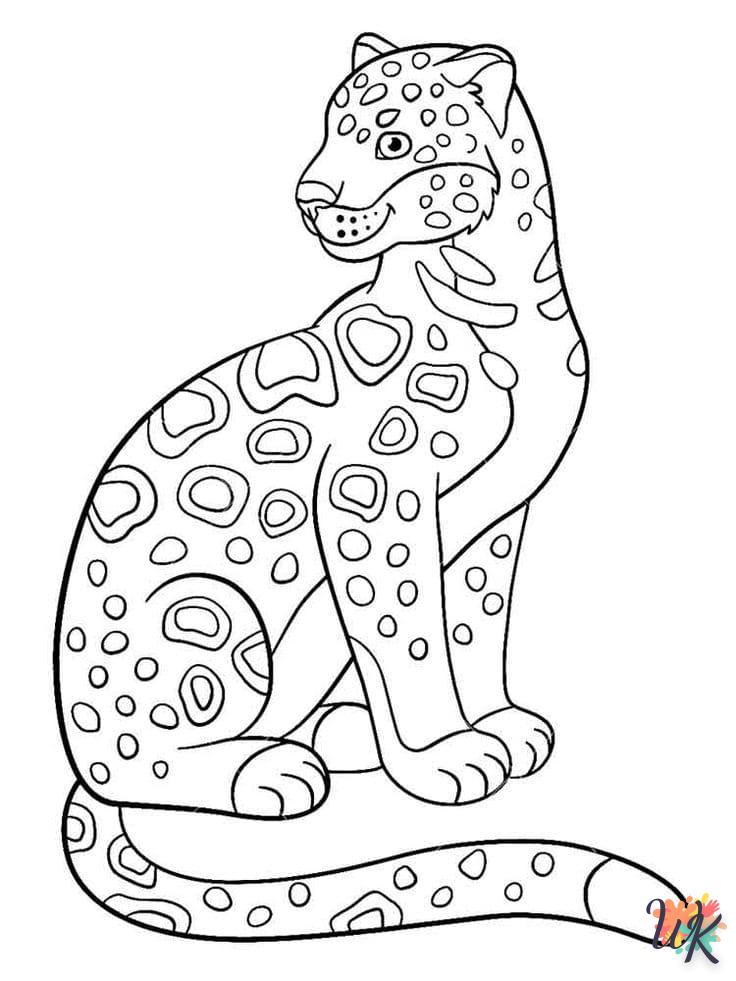Dibujos para Colorear Leopardo 39