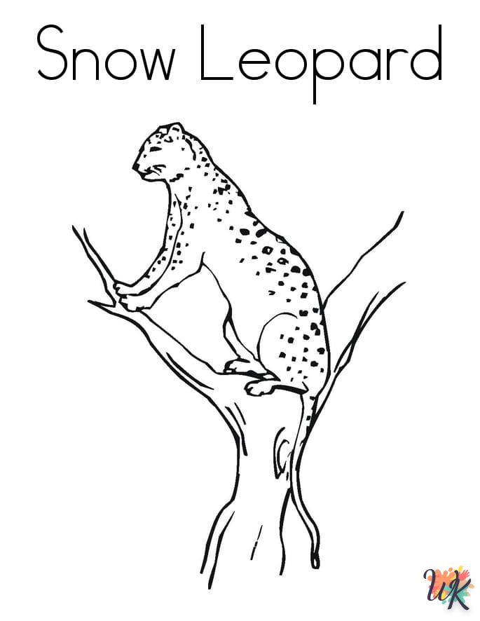 Dibujos para Colorear Leopardo 40