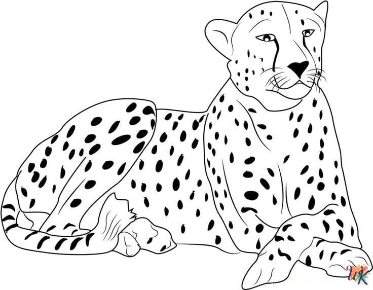 Dibujos para Colorear Leopardo 42