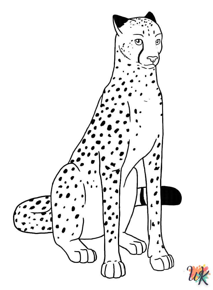 Dibujos para Colorear Leopardo 43